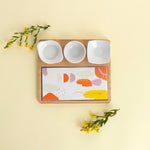 Servier-Set Quid Kaleido Bunt Holz 23 x 19,5 x 3,5 cm 5 Stücke