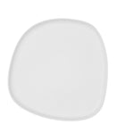 Flacher Teller Bidasoa Fosil Weiß aus Keramik 26,3 x 25,5 x 2,4 cm (6 Stück)