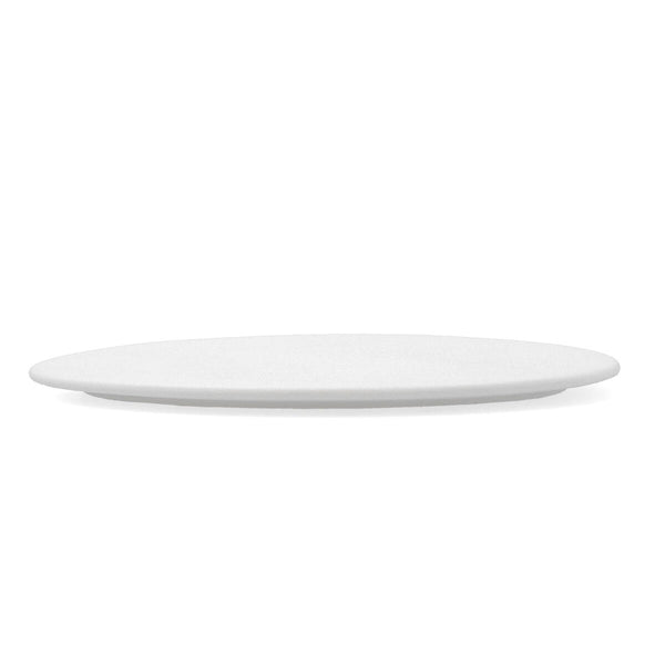 Tablett für Snacks Bidasoa Fosil Weiß aus Keramik Tonerde 25,2 x 24,8 x 1,2 cm (6 Stück)