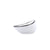 Schüssel Ariane Vital Filo Weiß Schwarz aus Keramik 12,5 cm (8 Stück)