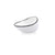 Schüssel Ariane Vital Filo Weiß Schwarz aus Keramik 12,5 cm (8 Stück)