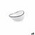 Schüssel Ariane Vital Filo Weiß Schwarz aus Keramik 12,5 cm (8 Stück)