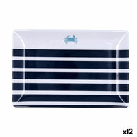 Tablett für Snacks Quid Atlantic Bunt Biokunststoff 30 x 20 x 2 cm (12 Stück)