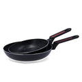 Pfanne Quid Tentacion Schwarz Metall Geprägtes Aluminium Ø 24 cm Ø 20 cm (2 Stück)