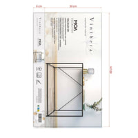 Beistelltisch Vinthera Moa Schwarz Beige 120 x 85 x 40 cm
