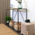 Beistelltisch Vinthera Moa Schwarz Beige 120 x 85 x 40 cm