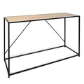 Beistelltisch Vinthera Moa Schwarz Beige 120 x 85 x 40 cm