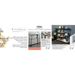 Beistelltisch Vinthera Moa Schwarz Beige 100 x 90 x 34 cm
