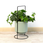 Blumentopf mit Ständer Vinthera Moa grün Metall 18 x 18 x 39 cm (6 Stück)