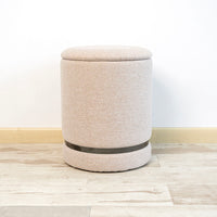 Puff Vinthera Moa Beige Holz 32 x 40 cm (2 Stück)