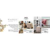 Puff Vinthera Moa Beige Holz 32 x 40 cm (2 Stück)