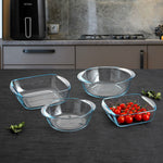 Kochschüssel Pyrex Airfryer Durchsichtig Glas Ø 26 cm 2,3 L (8 Stück)