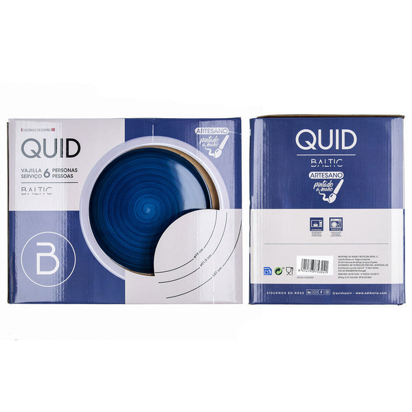 Geschirr Quid Baltic Blau aus Keramik 18 Stücke