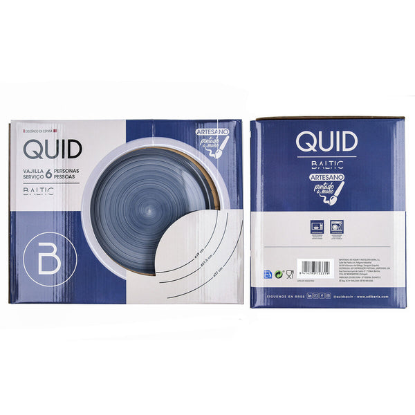 Geschirr Quid Baltic Grau aus Keramik 18 Stücke