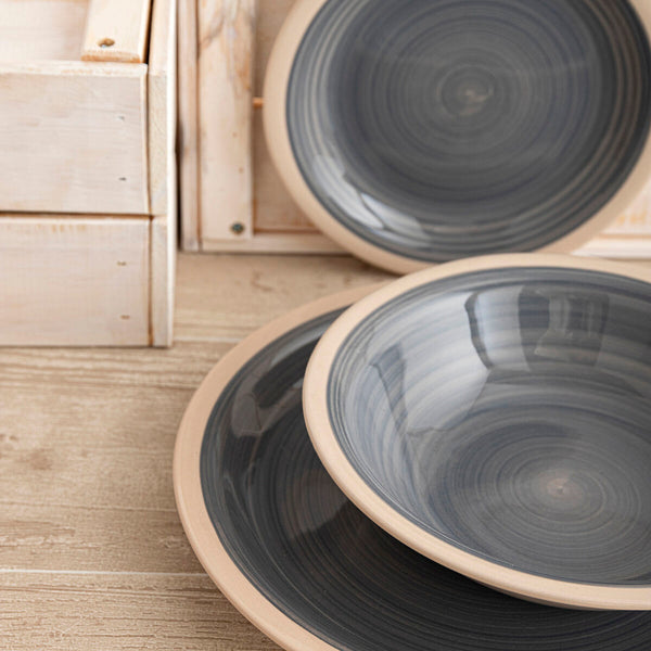 Geschirr Quid Baltic Grau aus Keramik 18 Stücke