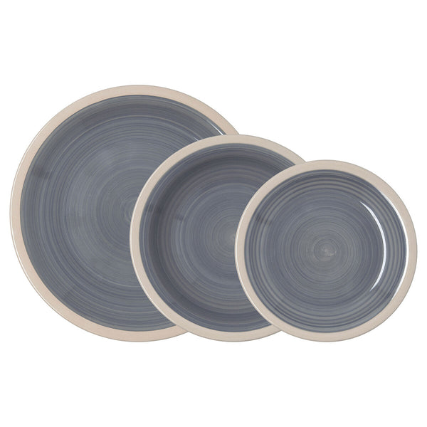 Geschirr Quid Baltic Grau aus Keramik 18 Stücke