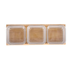 Satz für Appetithäppchen Quid Trend Braun Durchsichtig Glas Bambus