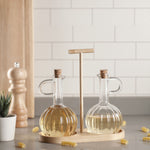 Öl- und Essig-Set Quid Trend 21 x 9,5 x 20,5 cm Bambus Braun