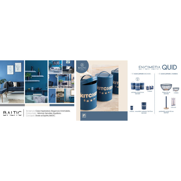 Set mit Kanistern Quid Baltic Blau 3 Stücke