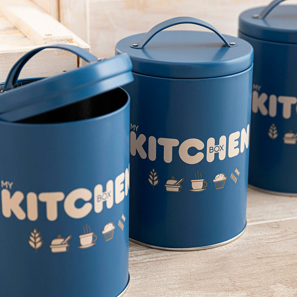 Set mit Kanistern Quid Baltic Blau 3 Stücke