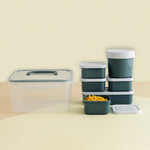 Stapelbares luftdichtes Küchenbehälterset Quid Minimal 7 Stücke