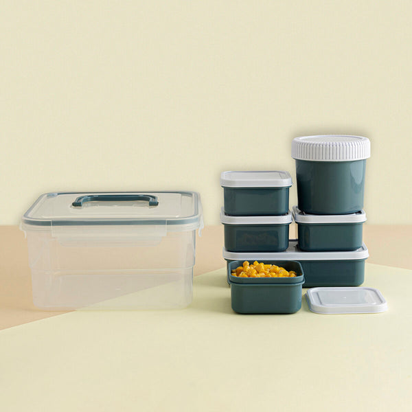 Stapelbares luftdichtes Küchenbehälterset Quid Minimal 7 Stücke