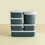 Stapelbares luftdichtes Küchenbehälterset Quid Minimal 7 Stücke