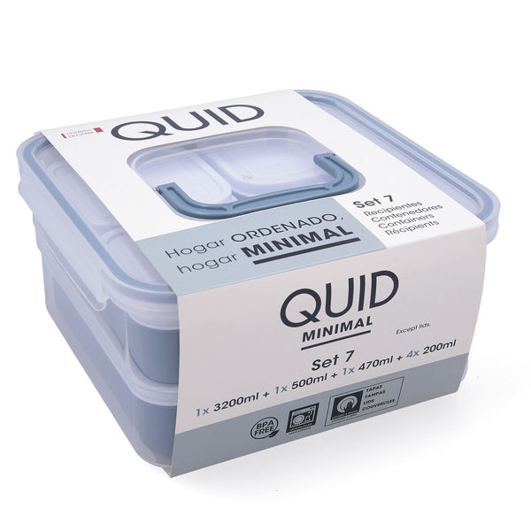 Stapelbares luftdichtes Küchenbehälterset Quid Minimal 7 Stücke