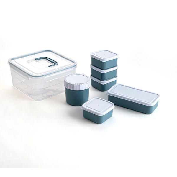 Stapelbares luftdichtes Küchenbehälterset Quid Minimal 7 Stücke