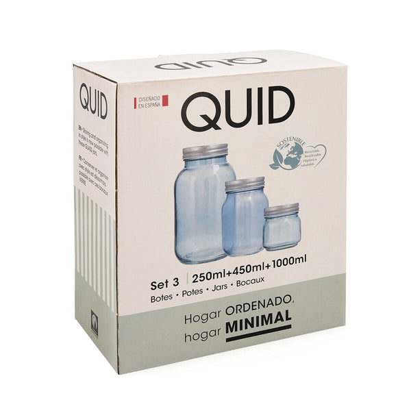 Set mit Kanistern Quid Minimal Beige 100 ml 250 ml 450 ml 3 Stücke