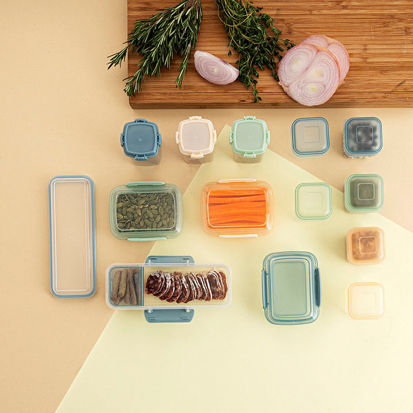 Stapelbares luftdichtes Küchenbehälterset Quid Minimal 5 x 5 x 6 cm 6 Stücke