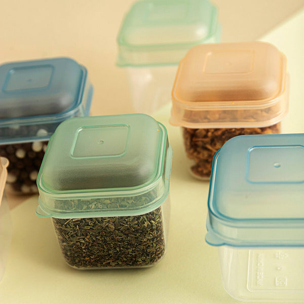 Stapelbares luftdichtes Küchenbehälterset Quid Minimal 5 x 5 x 6 cm 6 Stücke