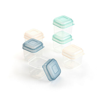 Stapelbares luftdichtes Küchenbehälterset Quid Minimal 5 x 5 x 6 cm 6 Stücke