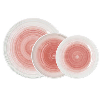 Geschirr Quid Velvet Rosa aus Keramik 18 Stücke