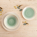 Geschirr Quid Velvet grün aus Keramik 18 Stücke