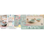 Geschirr Quid Velvet grün aus Keramik 18 Stücke