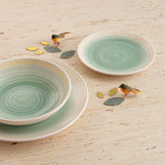 Geschirr Quid Velvet grün aus Keramik 18 Stücke