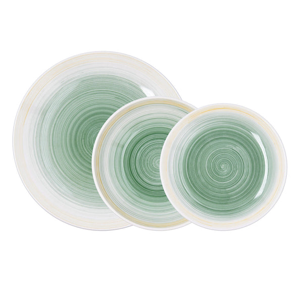 Geschirr Quid Velvet grün aus Keramik 18 Stücke