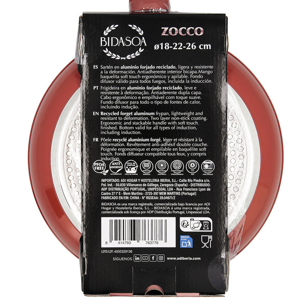 Pfannen-Set Bidasoa Zocco Grau Terrakotta Metall 3 Stücke