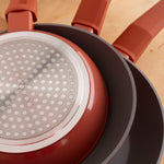 Pfannen-Set Bidasoa Zocco Grau Terrakotta Metall 3 Stücke