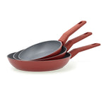 Pfannen-Set Bidasoa Zocco Grau Terrakotta Metall 3 Stücke