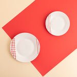 Geschirr Quid Kansas Rot aus Keramik 18 Stücke