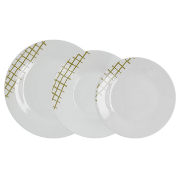 Geschirr Quid Kansas grün aus Keramik 18 Stücke