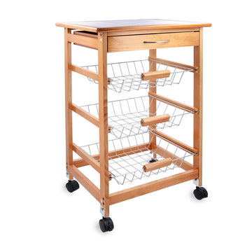 Mehrzweckwagen Quid Garbo Braun Holz 47 x 37 x 76 cm