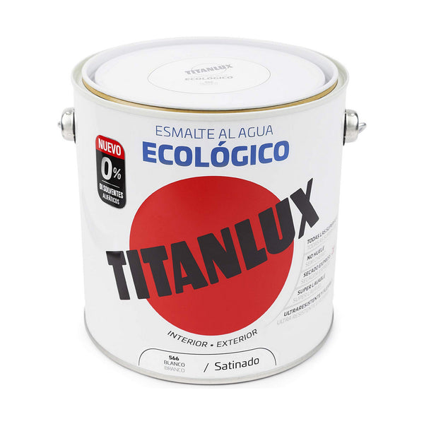Acryl-Emaille Titanlux 01t056625 Grundanstrich Acryl-Emaille Weiß 2,5 L Zum Wasser