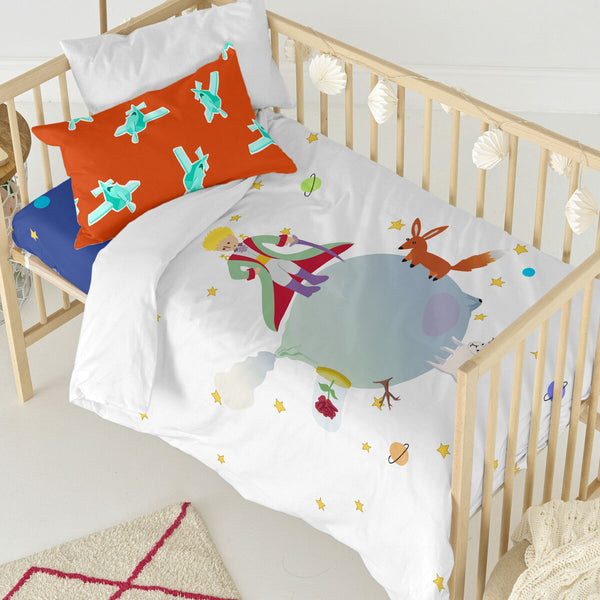 Bettbezug-Set HappyFriday Le Petit Prince Bunt Babybettchen 2 Stücke