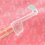 Bettlaken HappyFriday MOSHI MOSHI Bunt 60 x 120 x 14 cm Rosa Flamingo