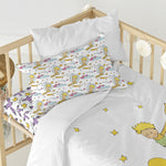 Bettbezug-Set HappyFriday Le Petit Prince Ses Amis Bunt Babybettchen 2 Stücke
