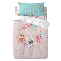 Bettbezug-Set HappyFriday Moshi Moshi Fantasy Bunt Babybettchen 2 Stücke