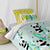 Bettbezug-Set HappyFriday Moshi Moshi Panda Garden Blue Blau Einzelmatratze 2 Stücke
